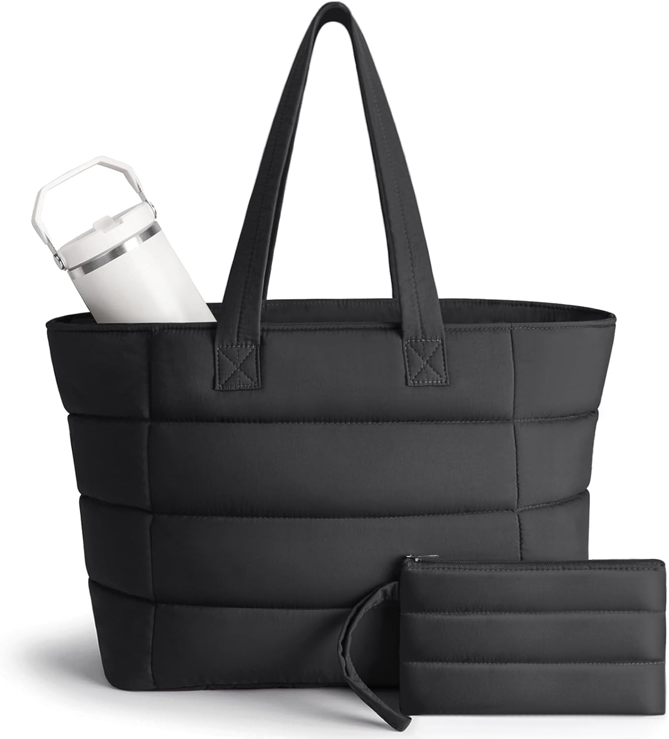 Women Bags Work - Puffer Tote Bag for Women, Lightweight