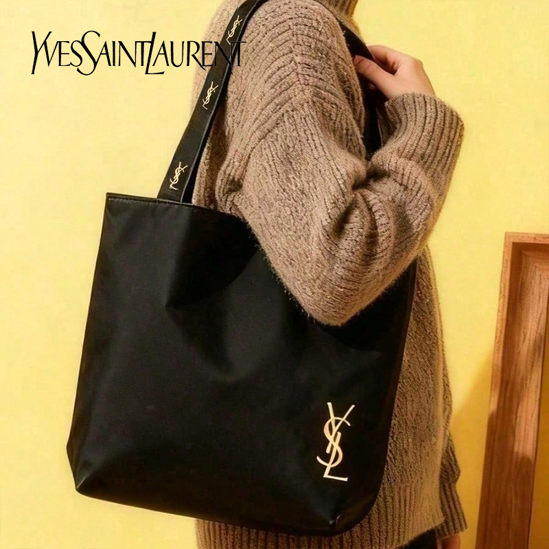 Women'S Ysl Bags Tote - YSL Saint Laurent Black Canvas Tote