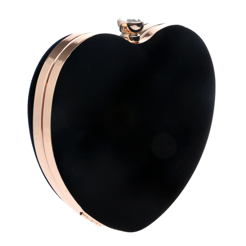 Red Heart Design Women Clutch  - Women Bags Golden ulasan dan harga