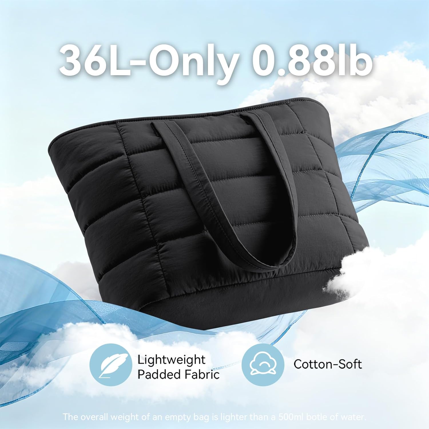 Puffer Tote Bag for Women, Lig - Women Bags Work ulasan dan harga