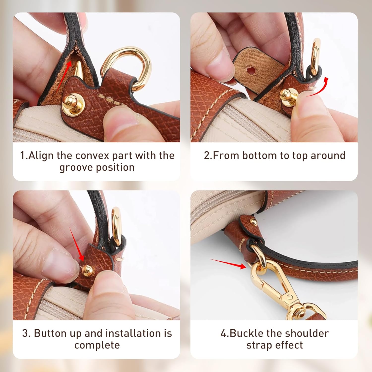 Leather Bag Shoulder Strap for - Women'S Bags Longchamp ulasan dan harga