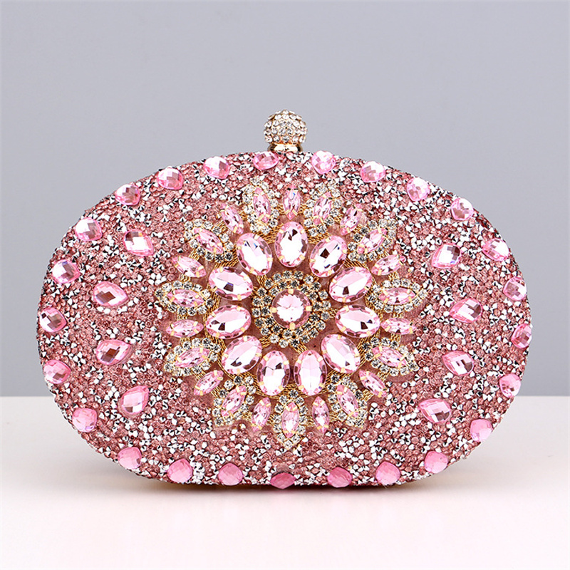 Diamond Crystal Women Make Up  - Women Bags Golden ulasan dan harga