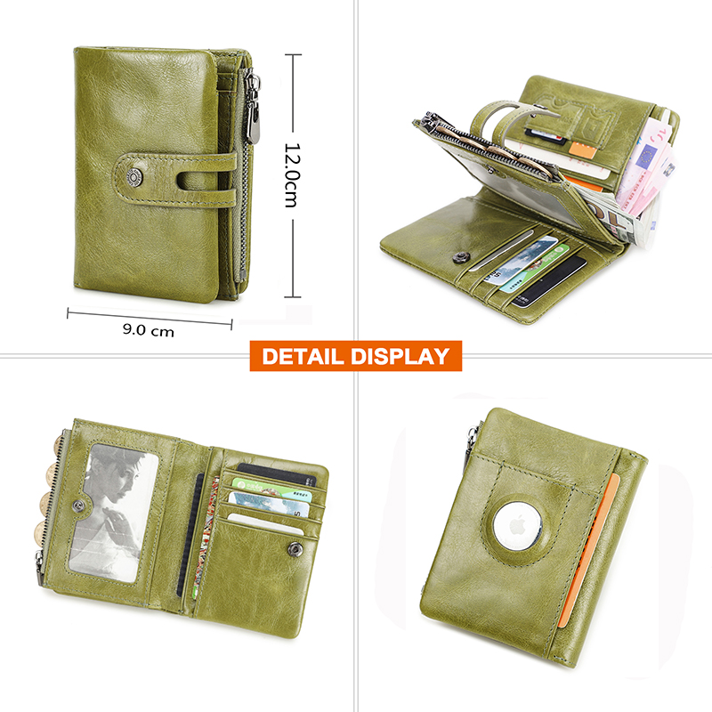 Oil Leather Women Wallets Shor - Women'S Young Bags ulasan dan harga