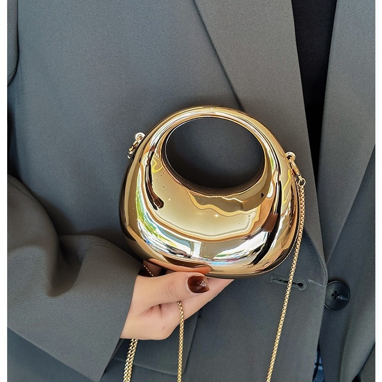 Mini Golden Evening Bag Purses - Women Bags Golden ulasan dan harga