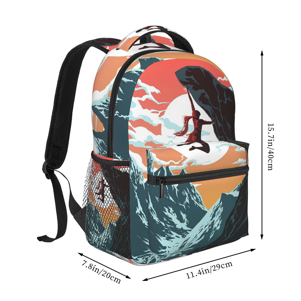 Climbing Girl Vector Art Backp - Women Bags Vector ulasan dan harga