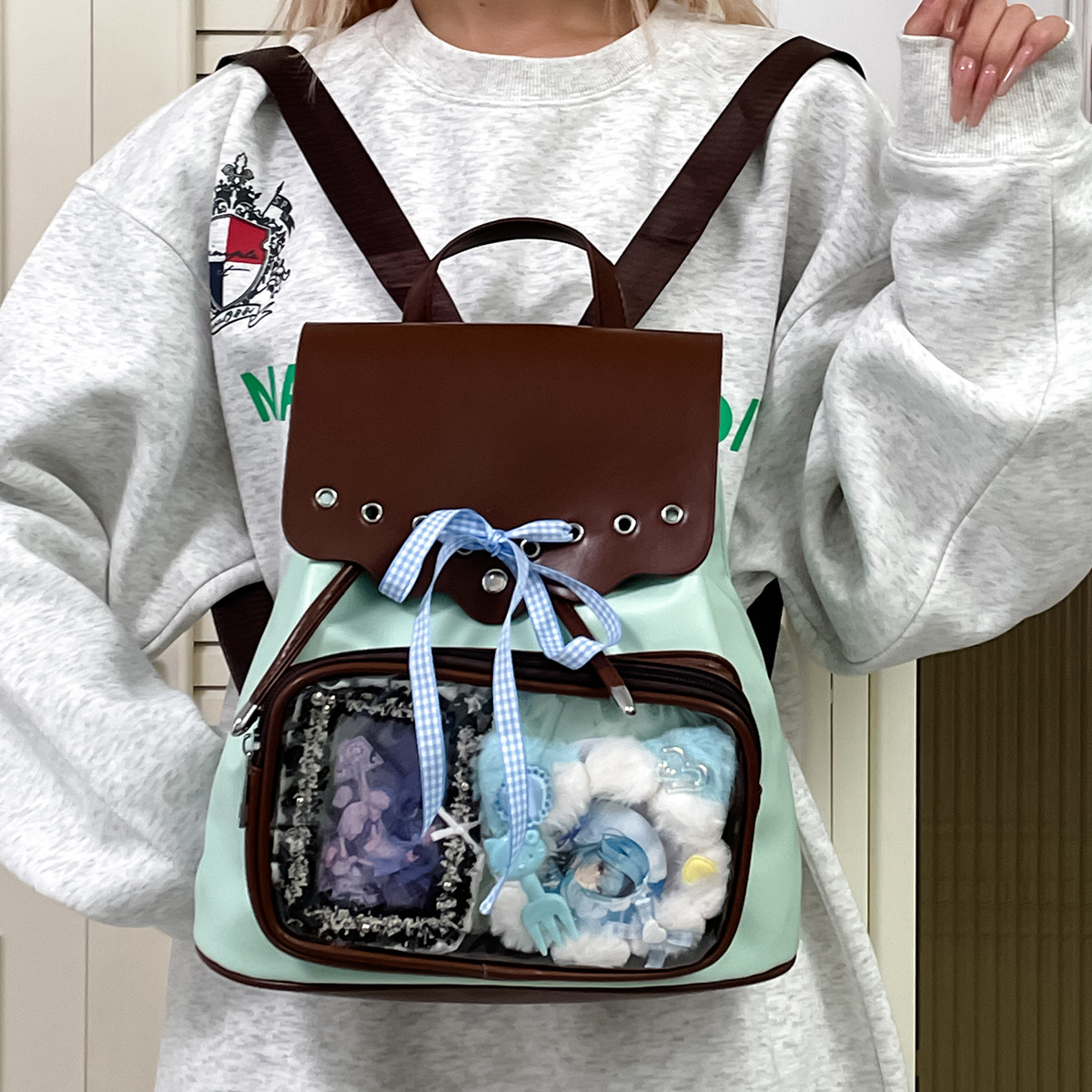 Kawaii Backpack Women Patchwor - Mini Backpack Women ulasan dan harga