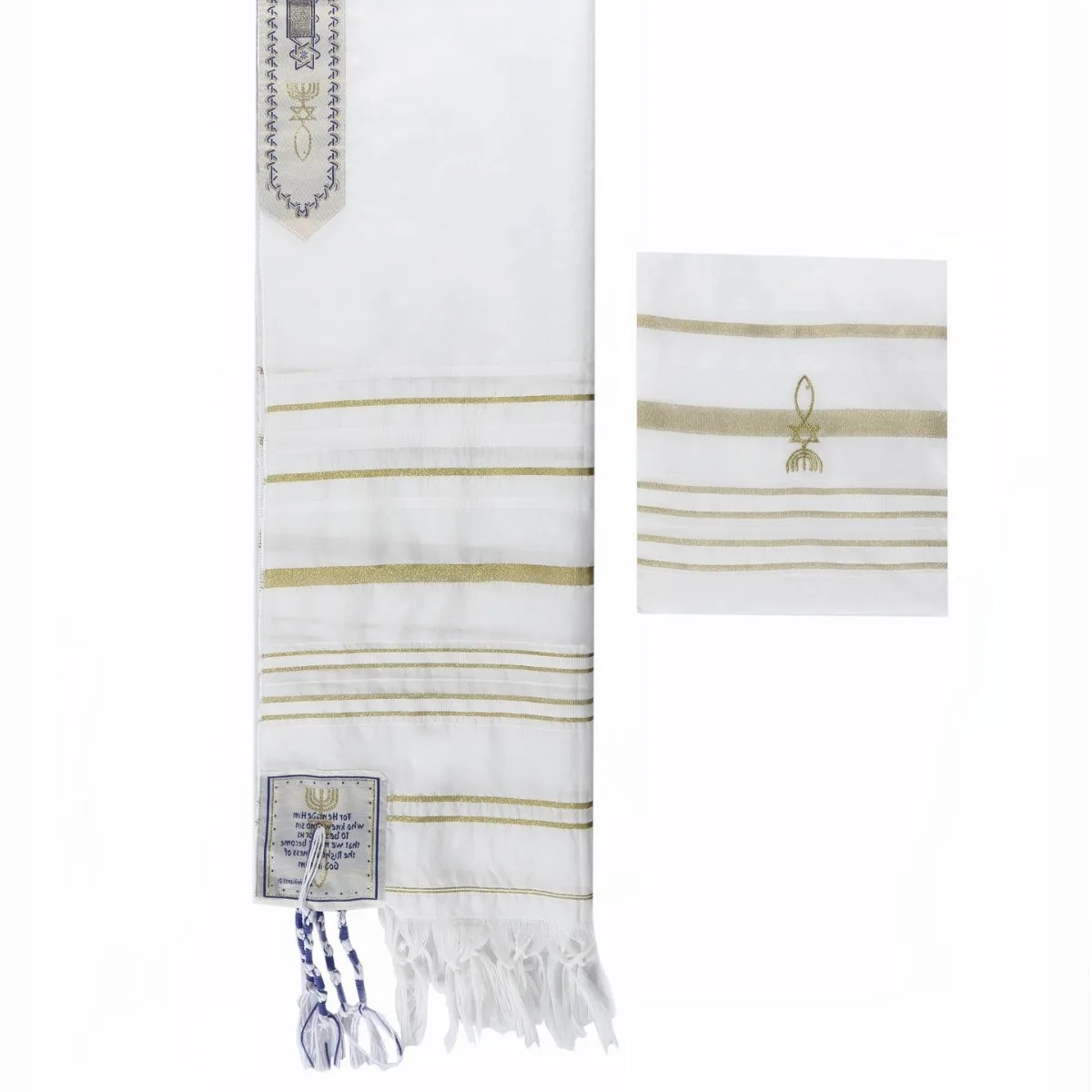 Golden Stripes Prayer Shawl wi - Women Bags Golden ulasan dan harga