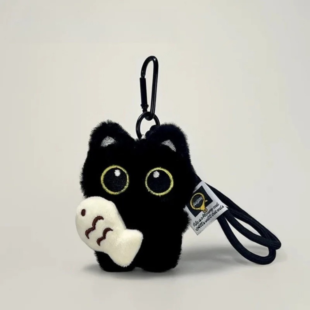 1Pcs Kawaii Plush Black Cat &  - Women'S Young Bags ulasan dan harga
