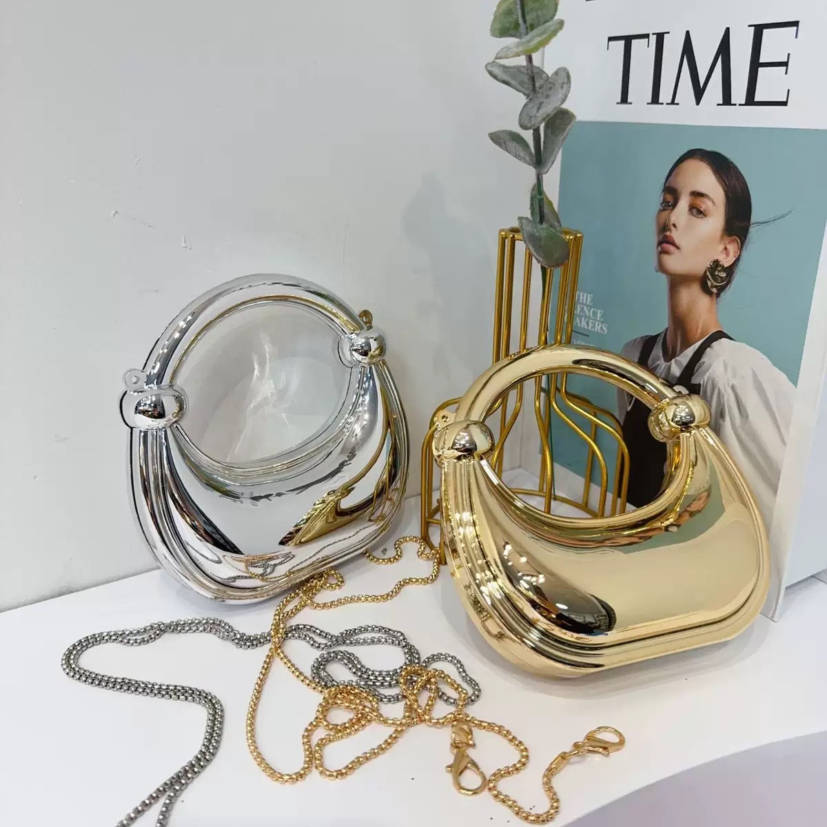Mini Golden Evening Bag Purses - Women Bags Golden ulasan dan harga