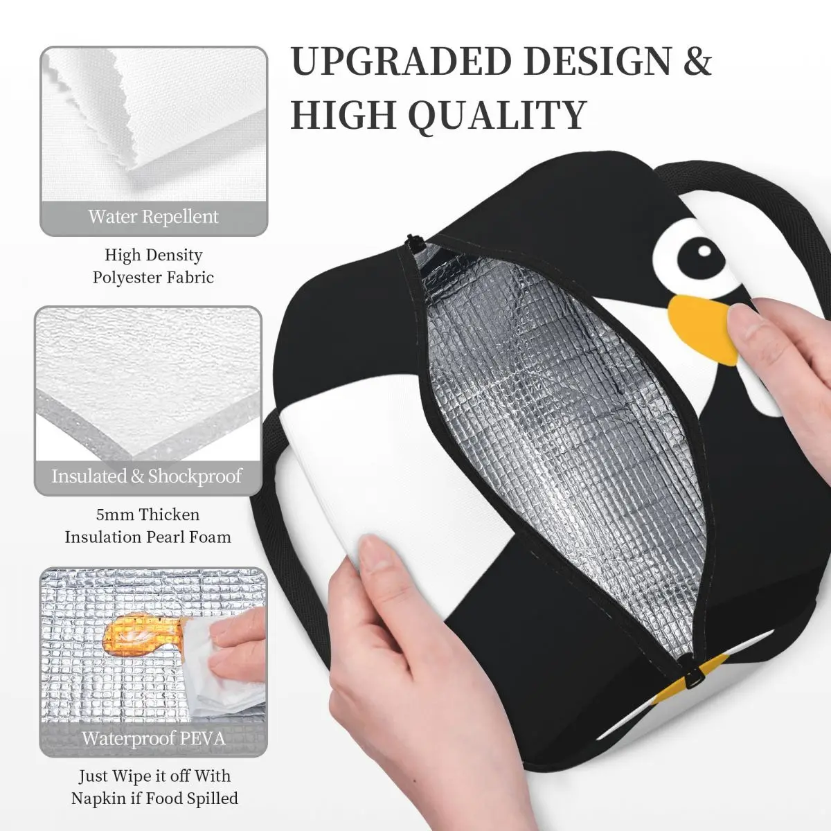 Cute Vector Penguin Insulated  - Women Bags Vector ulasan dan harga