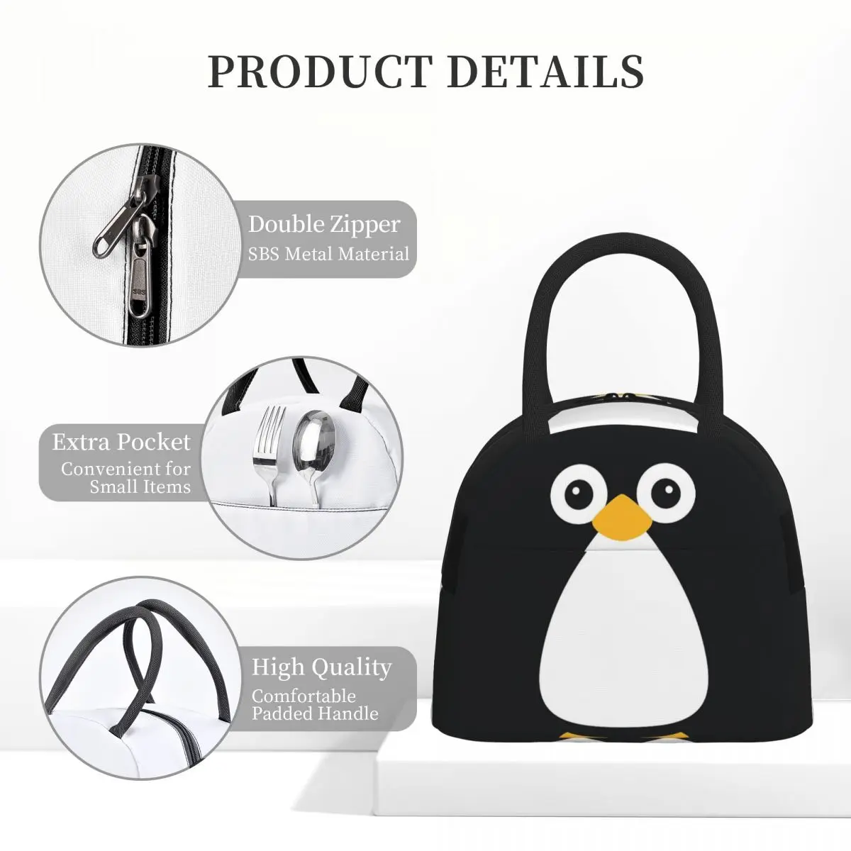 Cute Vector Penguin Insulated  - Women Bags Vector ulasan dan harga