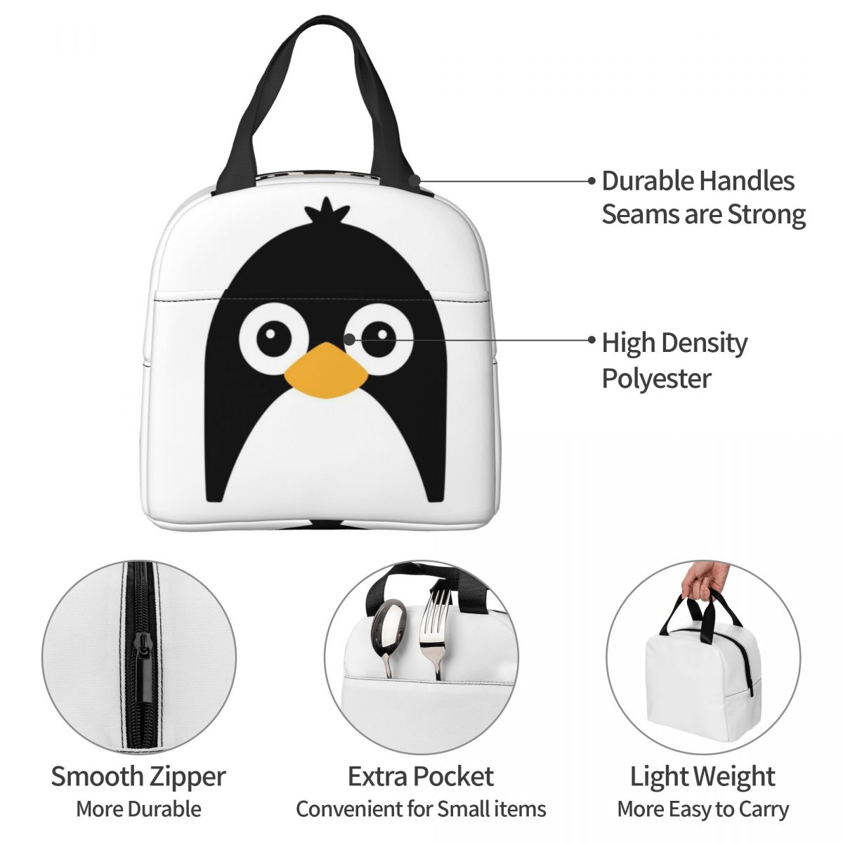 Cute Vector Penguin Insulated  - Women Bags Vector ulasan dan harga