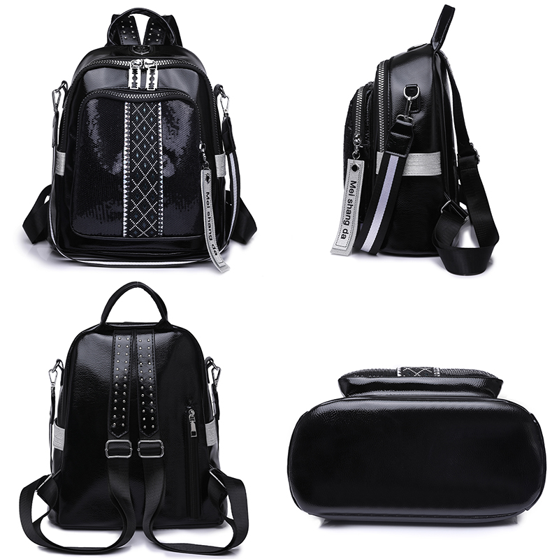 Large Capacity Leather Backpac - Mini Backpack Women ulasan dan harga