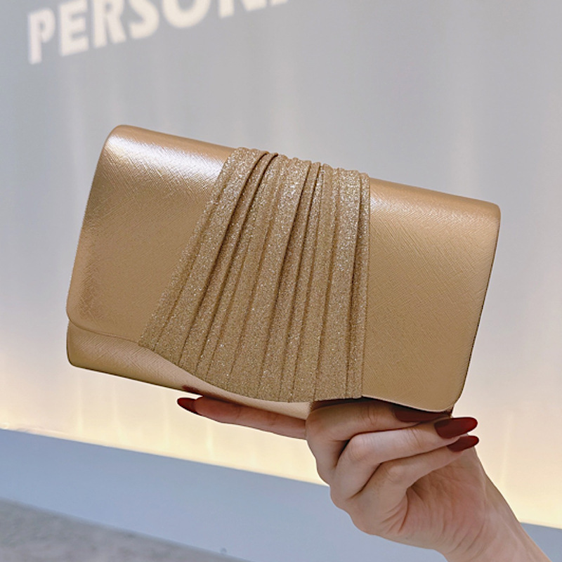 Golden Small Evening Clutch Ba - Women Bags Golden ulasan dan harga