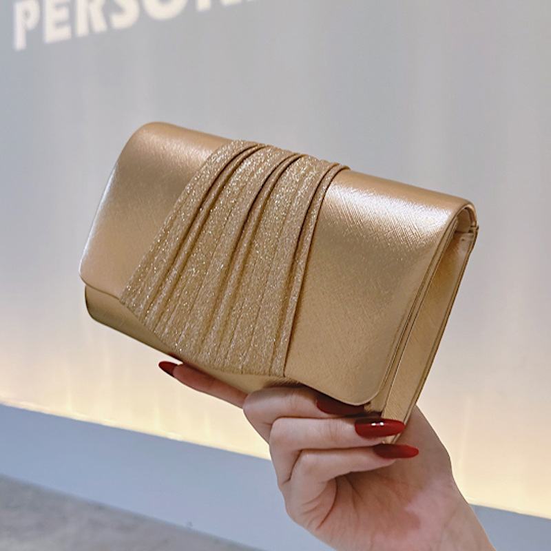 Golden Small Evening Clutch Ba - Women Bags Golden ulasan dan harga