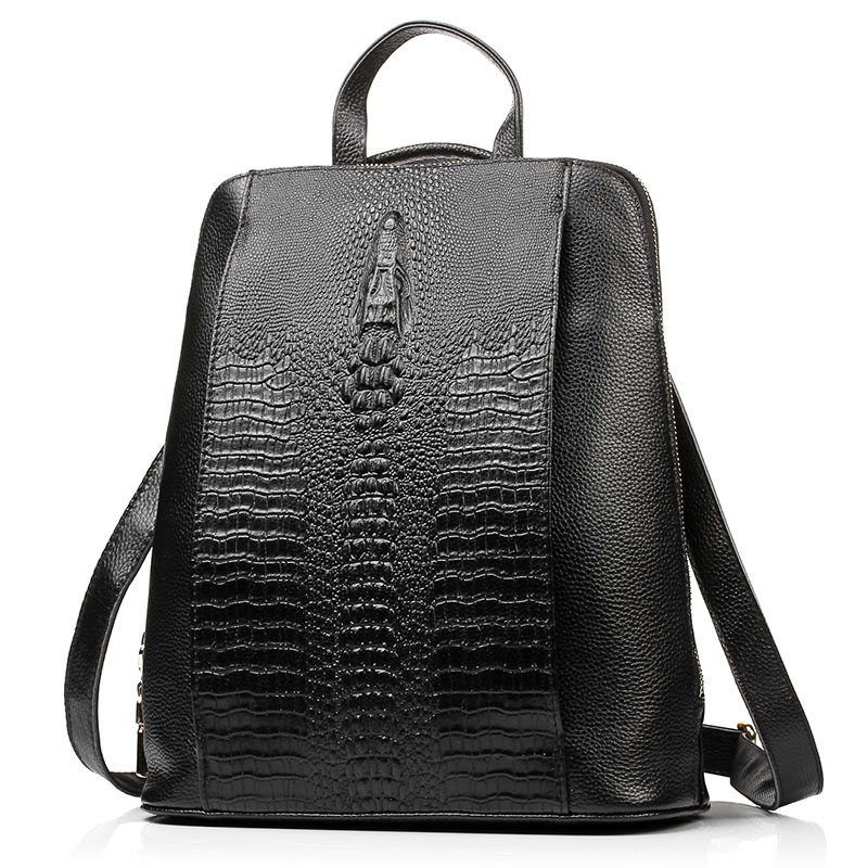 Zency Women's Crocodile Leathe - Mini Backpack Women ulasan dan harga